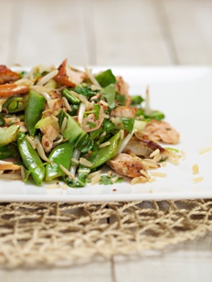 Warm asian Salmon Salad