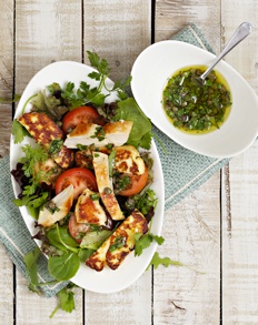 Chicken salad with honey dressing